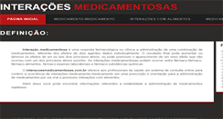 Desktop Screenshot of interacoesmedicamentosas.com.br