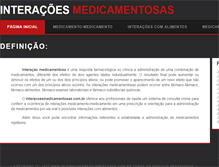 Tablet Screenshot of interacoesmedicamentosas.com.br